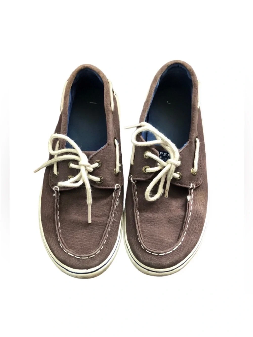 Sperry Top-Sider Boys Brown Boat Shoes Size 2.5 M